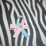 Miscarriage and Infant Loss awarness ribbon. $2.00 each, let me know if you would like one. 