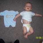connor-joe next to one of his prem outfits