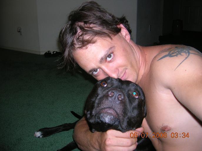 Rick and his dog, Hooch