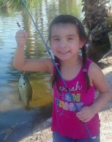 my allie caught her first fish!!