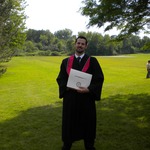 My son's university graduation day  