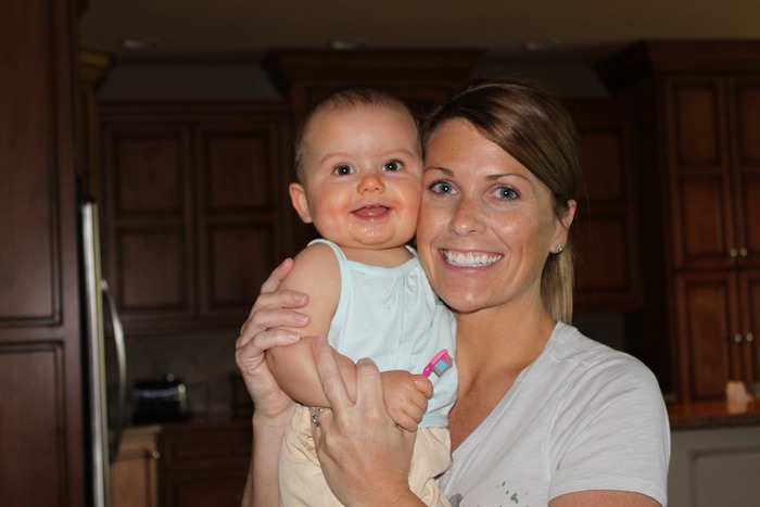 Brynn and Mommy...she will be 1 on August 14th already!
