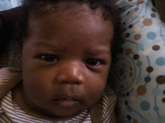 Chrisitan looking annoyed! Guess he tired of taking pictures..lol