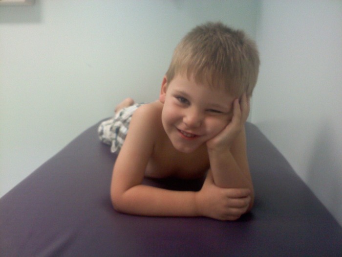 landon at the doctor!