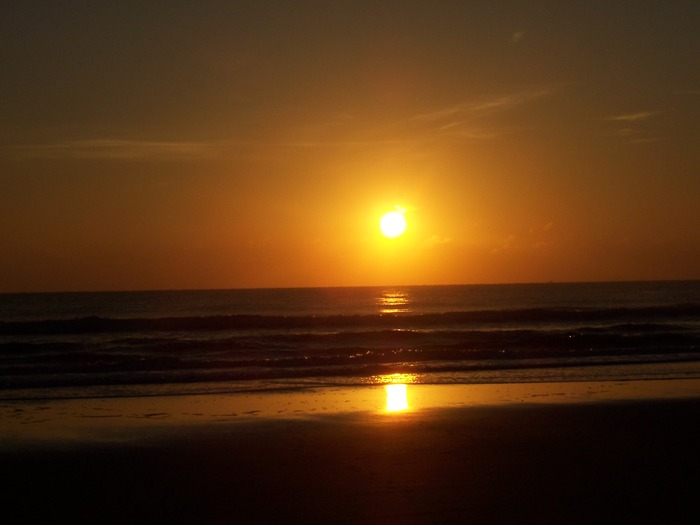 sunrise on my
beach