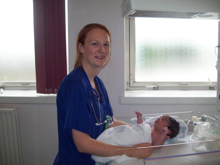 The fantastic Midwife that delivered my son!