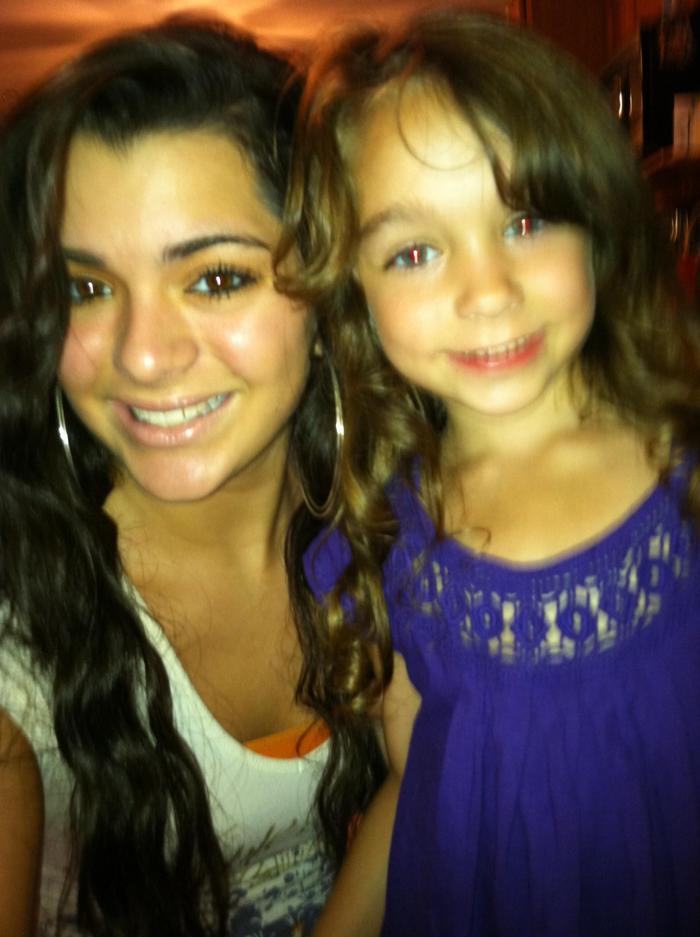 My neice Vanessa with my little girl Samantha