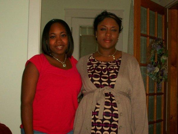 Me when I was about 27 weeks pregnant with Jasmine