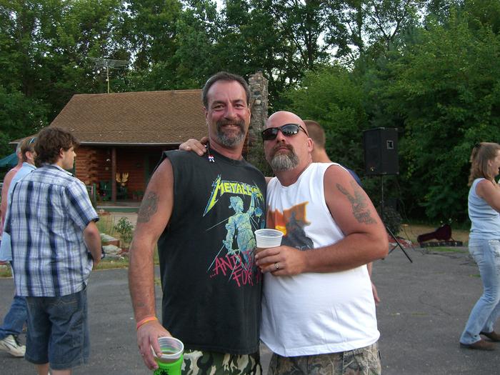My two favorite guys, my brother and husband - Michigan fest 2007
