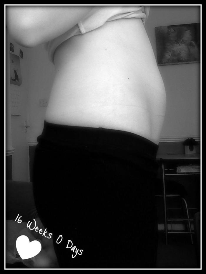 My bump at 16 weeks 2 days :) x