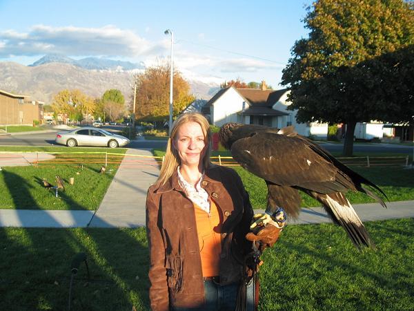 Me and Holly, a Golden Eagle