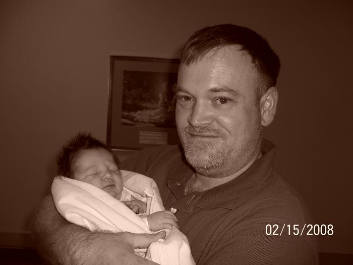 My hubby and Noah 2/15/08