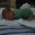 Jaxson-first time to wear clothes-1 week old