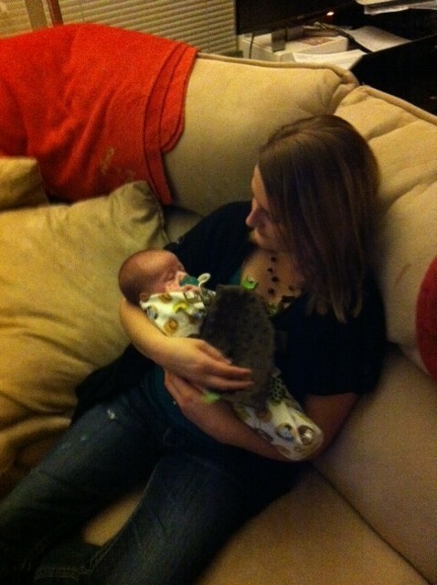 Me-first time holding my Godson