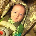Jaxson-first time to babysit-2 months old