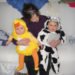 Halloween 2011 Babies are almost 8 months here with my mom