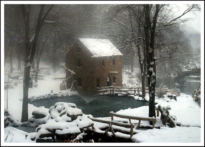 Old Mill In Winter