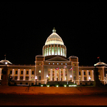 Arkansas State Capitol at Christmas