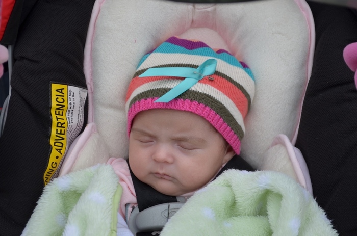 Khloe Jane was 1 month when she walked on our Ovarian Cancer Walk in Sept.