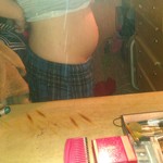 19 weeks,   bigggggg belly, deff not used to it! 