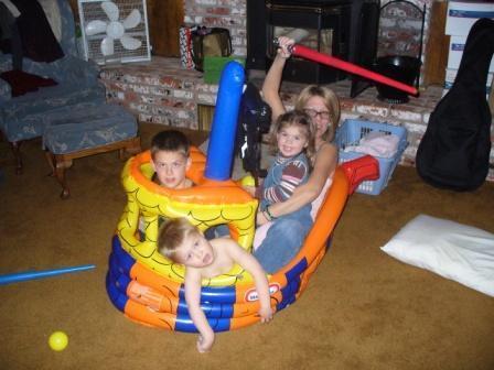 Christmas with my bro's kids, 2007