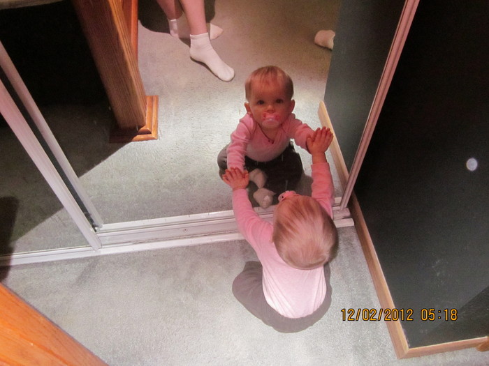 She has found her reflection (2-12-12)