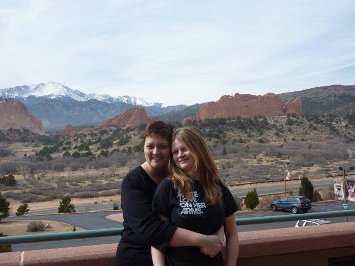 Ry and I with pikes peak in background