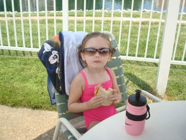 wearing mommy's sunglasses
