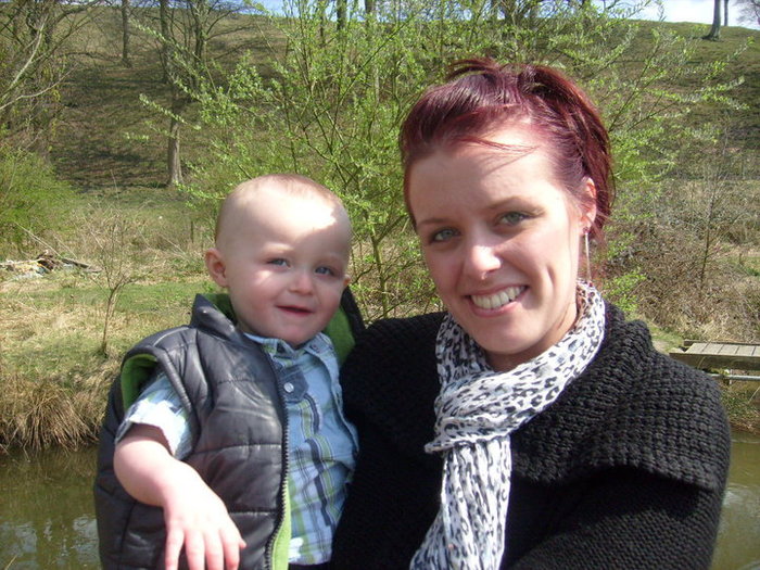 Junior with his Mummy Sami