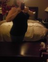 week 4 obviously just bloated and fat no baby bump yet.