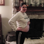 Another pic of my baby bump at 22 weeks.