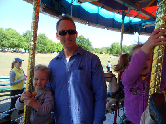 First Carrousel Ride - 4.15.11