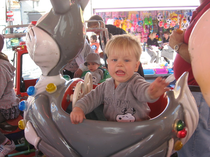 France 2012 - he loved the carousels!