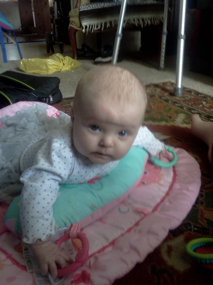 My little love during tummy time. 