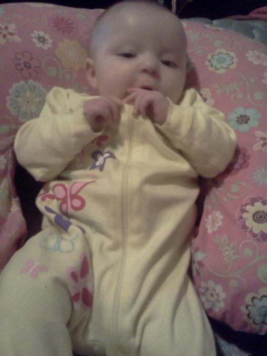 She loves to eat her hands and everyone else's