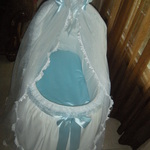 Baby bassinet made by my mom!!
