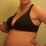 34 week belly pic