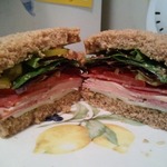 My version of the Dagwood sandwich from bread and ocean eaterie in Manzanita