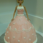 The princess doll cake I made specially for my princess!