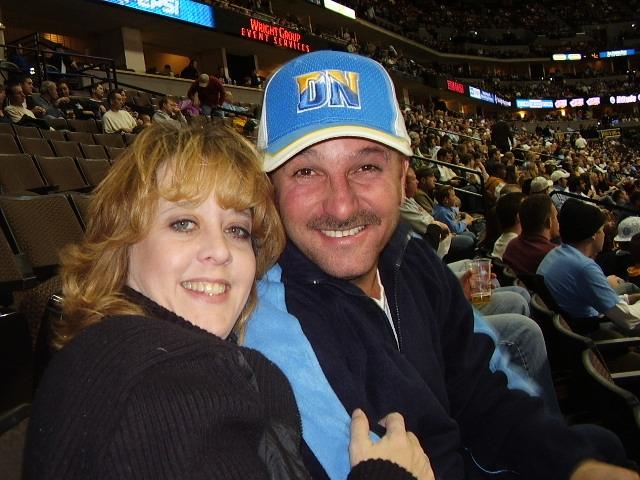 Steven and I at Nuggets game