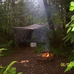 after we moved up to this camp it was a little drier.