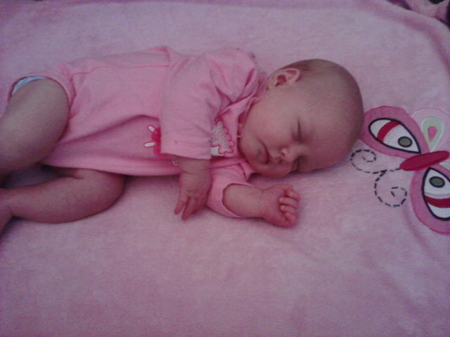 My sleeping princess - 6 weeks old