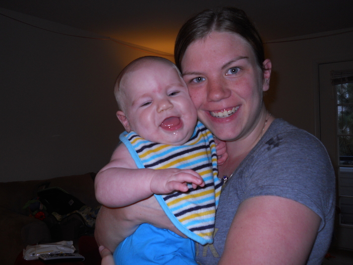 Me and my baby boy Jaxon!  Almost 6 months old!