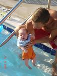 First trip to the pool... He really liked it.