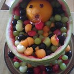 Homemade baby fruit bowl that DH, MIL, SIL Made