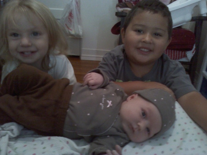 serina and lloyd and lil roberta!!=) when she was 16 days old