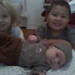 serina and lloyd and lil roberta!!=) when she was 16 days old
