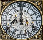 Big Ben 
This pic gives you some idea of the clock face size !!