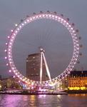 The London eye again it looks great all lit up !!
