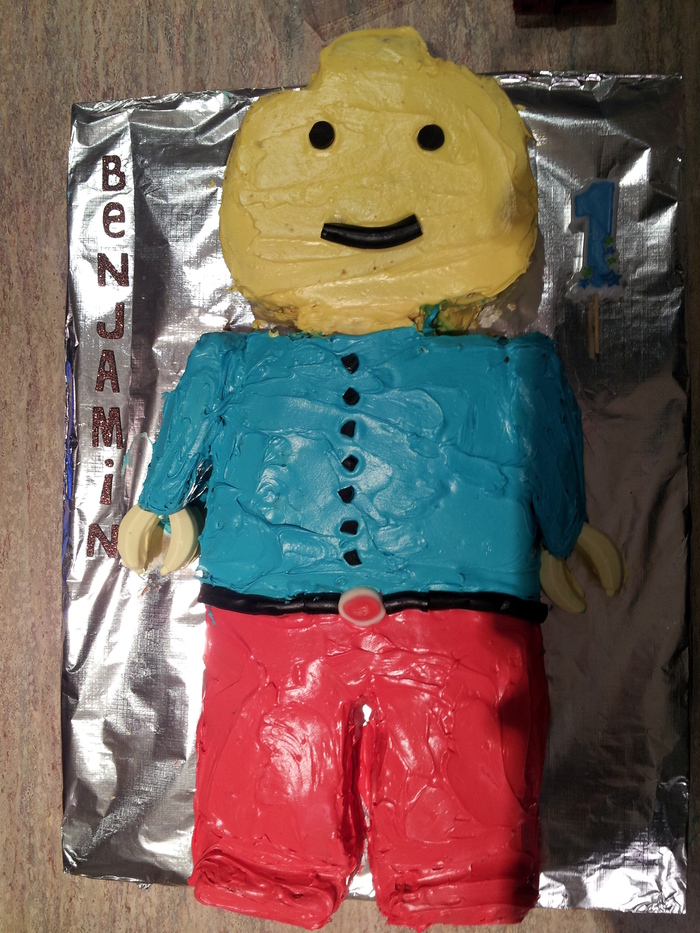 Lego Man Cake